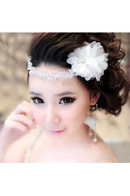 Bride's Flower Crystal Forehead Wedding Headdress Hair Accessories 1 PC