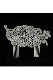 Women's Rhinestone/Alloy Headpiece - Wedding Hair Combs 1 Piece