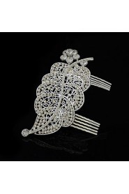 Women's Rhinestone/Alloy Headpiece - Wedding Hair Combs 1 Piece