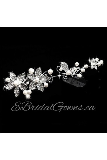 Crystal Hair Flower Bride Hair Wedding Headdress Wedding Accessories One Piece