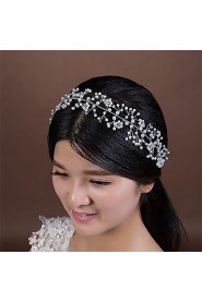 Women's Crystal / Imitation Pearl Headpiece-Wedding / Special Occasion Headbands 1 Piece