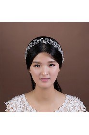 Women's Crystal / Imitation Pearl Headpiece-Wedding / Special Occasion Headbands 1 Piece