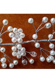 Women's Crystal / Imitation Pearl Headpiece-Wedding / Special Occasion Headbands 1 Piece