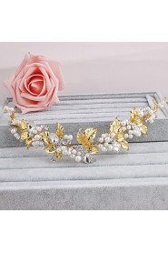 Women's Pearl Headpiece-Wedding / Special Occasion / Casual / Office & Career / Outdoor Headbands 1 Piece Silver Round