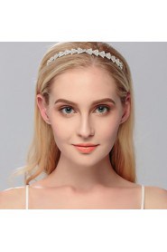 Women's Rhinestone Headpiece-Wedding / Special Occasion / Casual / Office & Career / Outdoor Headbands 1 Piece Silver Round