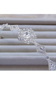 Fashion Simple Style Silver Color Rhinestone Headband For Wedding Or Party A1129A