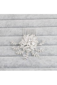 Women's Rhinestone Headpiece-Wedding / Special Occasion / Casual / Office & Career / Outdoor Hair Combs 1 Piece Clear Round