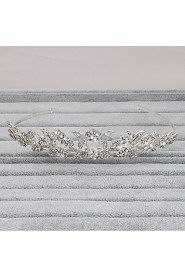 Women's Rhinestone Headpiece-Wedding / Special Occasion / Casual / Office & Career / Outdoor Headbands 1 Piece Silver Round