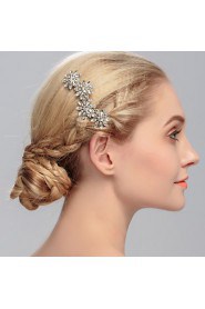 Women's Crystal Headpiece-Wedding / Special Occasion / Casual / Office & Career / Outdoor Hair Combs 1 Piece Clear Round