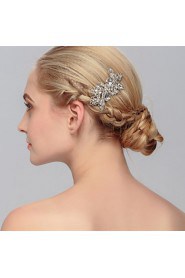 Women's Rhinestone Headpiece-Wedding / Special Occasion / Casual / Office & Career / Outdoor Hair Combs 1 Piece Clear Round