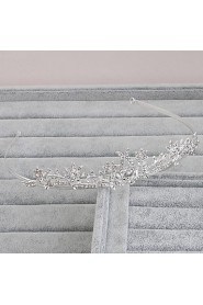 Women's Rhinestone Headpiece-Wedding / Special Occasion / Casual / Office & Career / Outdoor Headbands 1 Piece Silver Round