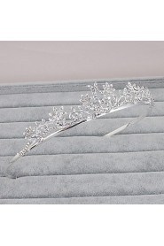 Women's Rhinestone Headpiece-Wedding / Special Occasion / Casual / Office & Career / Outdoor Headbands 1 Piece Silver Round