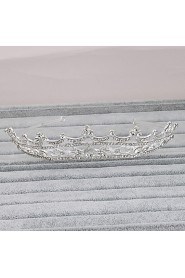 Women's Rhinestone Headpiece-Wedding / Special Occasion / Casual / Office & Career / Outdoor Tiaras 1 Piece Silver Round