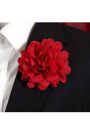 Men's Casual Rde Silk Goods Brooch