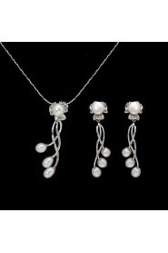 Jewelry Set Women's Anniversary / Wedding / Engagement / Birthday / Gift / Party / Special Occasion Jewelry Sets Imitation Pearl / Alloy
