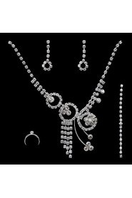 Jewelry Set Women's Anniversary / Wedding / Engagement / Birthday Jewelry Sets Cubic Zirconia / Alloy Cubic Zirconia Necklaces / Earrings