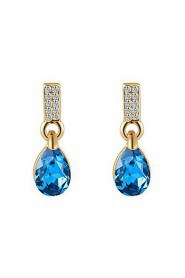 Drop Earrings Women's Alloy Earring Sapphire