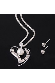 Jewelry Set Women's Anniversary / Wedding / Engagement / Birthday / Gift / Party / Daily / Special Occasion Jewelry Sets AlloyImitation