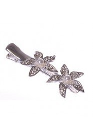 Women/Flower Girl Alloy Barrette With Imitation Pearl/Rhinestone Wedding/Party Headpiece