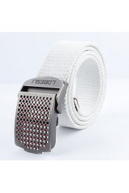 Men Canvas Waist Belt,Vintage/ Casual Alloy All Seasons