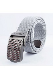 Men Canvas Waist Belt,Vintage/ Casual Alloy All Seasons