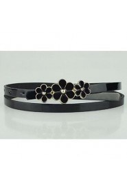 Women Skinny Belt,Cute/ Casual Leather All Seasons