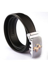 Men Party/Work/Casual Alloy/Leather Calfskin Waist Belt PZD4025-10