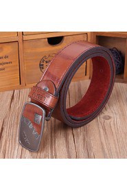 Men PU Waist Belt,Party/ Work/ Casual Alloy All Seasons