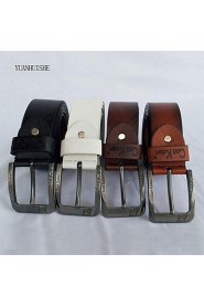 Men Buckle/ Waist Belt,Work/ Casual Leather All Seasons