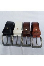 Men Buckle/ Waist Belt,Work/ Casual Leather All Seasons