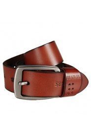 Men Buckle/ Waist Belt,Work/ Casual Leather All Seasons