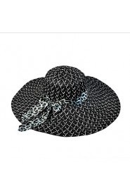 Korea Leopard Bow Beach Hat