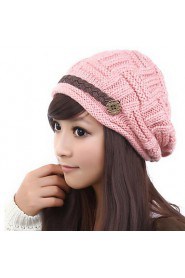 Lovely Warm Autumn And Winter Fashion Crimping Wool Ear Protection Hat