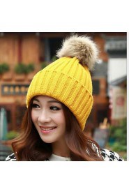 Women Candy Color Hat Edge Earmuffs Hat