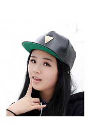 Unisex Leather Baseball Cap , Casual All Seasons