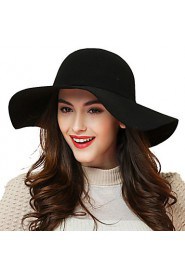 Women Wool Floppy Hat , Vintage/Casual All Seasons