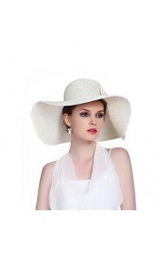 Women Summer Linen Bowknot Multi Colors Ribbon Floppy Hats Large Brim Foldable Straw Sun Hat