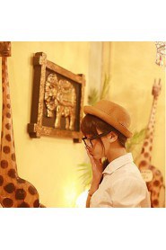 Women Straw Bow Fedora Hat,Cute/ Party/ Casual Spring/ Summer/ Fall