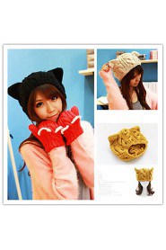 WoMen Cute Warm Knitted Hat