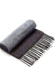 Unisex Wool Casual Men's Plaid Cashmere Fringed Scarves Warm Scarf
