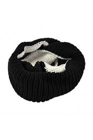 Bicolor Stitching Color Wool knitted Scarves Winter Hedging Scarf