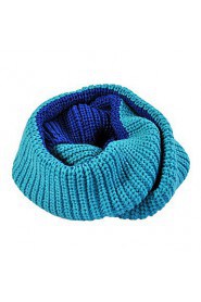 Bicolor Stitching Color Wool knitted Scarves Winter Hedging Scarf