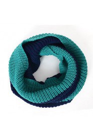 Bicolor Stitching Color Wool knitted Scarves Winter Hedging Scarf