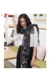 Women Retro Cashew Flowers Scarves Silk Scarf Casual Scarf Shawl