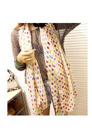 Women's Chiffon Dot Scarf