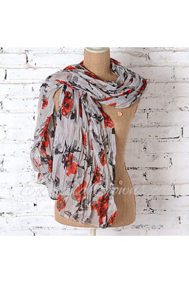 New Design Cotton Silk Shawl Women Country Style Summer Long Scarf