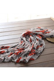 New Design Cotton Silk Shawl Women Country Style Summer Long Scarf