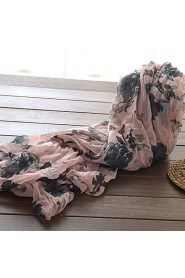 New Design Cotton Silk Shawl Women Country Style Summer Long Scarf