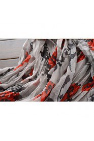 New Design Cotton Silk Shawl Women Country Style Summer Long Scarf