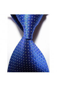 Men's Crossed Checked Microfiber Tie Necktie With Gift Box (8 Colors Available)